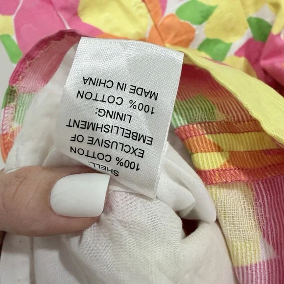 womens lilly pulitzer dresses Size 0 Floral Dress Pink yellow Elegant - Picture 8 of 10